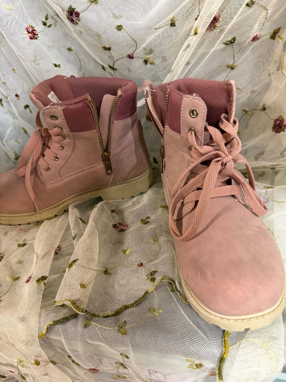 U.S. Polo Assn. Bugsy Girls Pink Ankle Boots